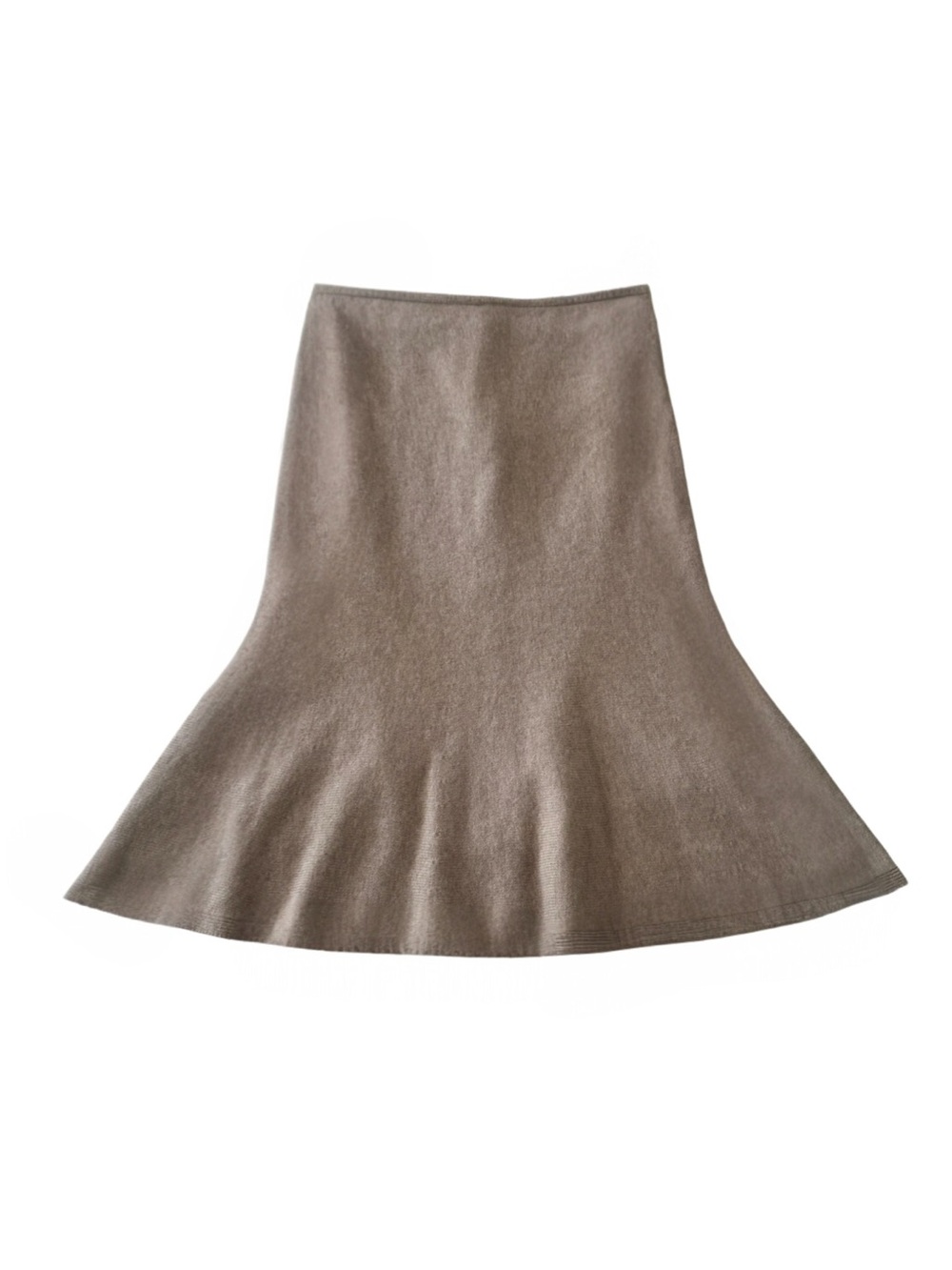 Tory Burch Wool Blend Fluted Midi Skirt